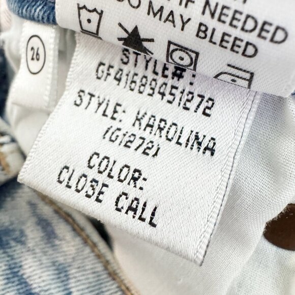 GRLFRND Denim Karolina Distressed High Rise Skinny Jeans Revolve Close Call 26 - Picture 8 of 13